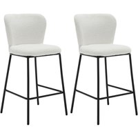 Barhocker für Küche aus Kunstfell Modern mit Rückenlehne Bequemer Weiß 2er Set Wahson Barhocker für Küche aus Kunstfell Modern mit Rückenlehne Bequemer Weiß 2er Set Wahson von WAHSON OFFICE CHAIRS