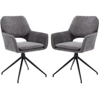 Wahson Office Chairs - Esszimmerstühle 2er Set Polsterstuhl mit Armlehnen Stuhl Esszimmer Esstisch Drehbarer Küchenstuhl Wohnzimmerstuhl mit von WAHSON OFFICE CHAIRS