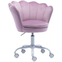 Wahson Office Chairs - Kinderdrehstuhl höhenverstellbar für Mädchen aus Samt mit Armlehnen Lila Wahson von WAHSON OFFICE CHAIRS