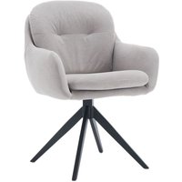 Modern Bürostuhl ergonomisch Drehstuhl mit Armlehne Schreibtischstuhl aus Chenille für Arbeitszimmer, Grau von WAHSON OFFICE CHAIRS