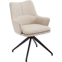 Modern Leinen Bürostuhl Schreibtischstuhl mit 360°Drehfunktion, Drehstuhl für Wohnzimmer, Hafermilch Modern Leinen Bürostuhl Schreibtischstuhl mit 360°Drehfunktion, Drehstuhl für Wohnzimmer, Hafermilch von WAHSON OFFICE CHAIRS