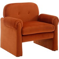 Wahson Office Chairs - Moderner Sessel Ohrensessel mit Armlehnen Relaxsessel mit Holzbeinen für Wohnzimmer/Schlafzimmer, Samt, Braun von WAHSON OFFICE CHAIRS