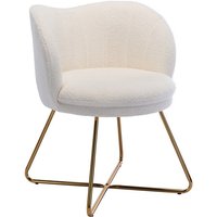 Wahson Office Chairs - Relaxsessel einzel für Schlafzimmer aus Kunstfell Modern mit Metallbeinen Weiß Wahson von WAHSON OFFICE CHAIRS