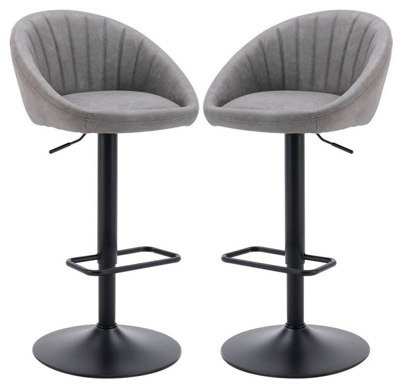 WAHSON OFFICE CHAIRS Barhocker höhenverstellbar drehbar Barstuhl aus Handtuchstoff 2er Set von WAHSON OFFICE CHAIRS