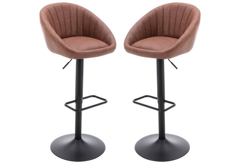WAHSON OFFICE CHAIRS Barhocker höhenverstellbar drehbar Barstuhl aus Handtuchstoff 2er Set von WAHSON OFFICE CHAIRS