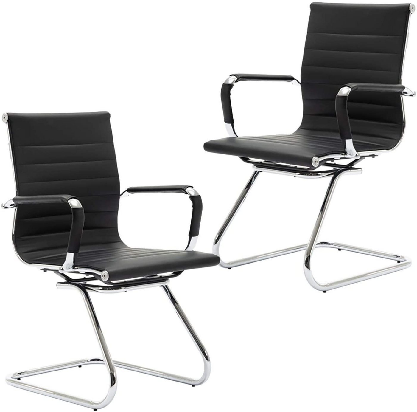 WAHSON OFFICE CHAIRS Bürostuhl Freischwinger aus Kunstlederbezug Besucherstuhl von WAHSON OFFICE CHAIRS