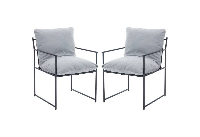 WAHSON OFFICE CHAIRS Esszimmerstuhl 2er Set,Abnehmbares Kissen, Freizeitstühle Loungesessel aus Chenille (2 St) von WAHSON OFFICE CHAIRS