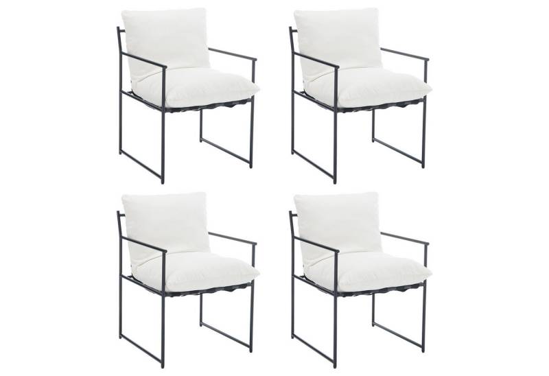 WAHSON OFFICE CHAIRS Esszimmerstuhl 2er Set,Abnehmbares Kissen, Freizeitstühle Loungesessel aus Chenille (4 St) von WAHSON OFFICE CHAIRS