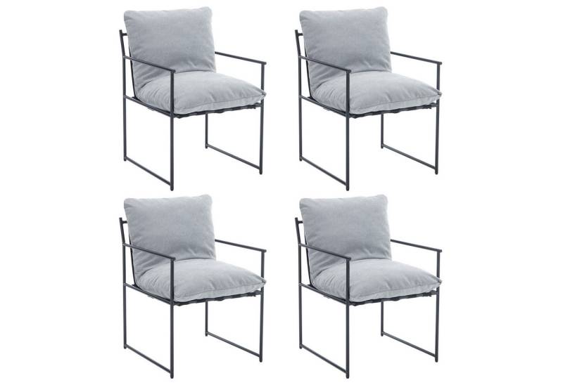 WAHSON OFFICE CHAIRS Esszimmerstuhl 2er Set,Abnehmbares Kissen, Freizeitstühle Loungesessel aus Chenille (4 St) von WAHSON OFFICE CHAIRS