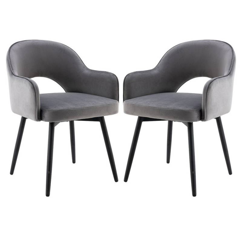 WAHSON OFFICE CHAIRS Esszimmerstuhl 2er Set Drehstuhl Samt Modern Küchenstühle Polsterstuhl von WAHSON OFFICE CHAIRS