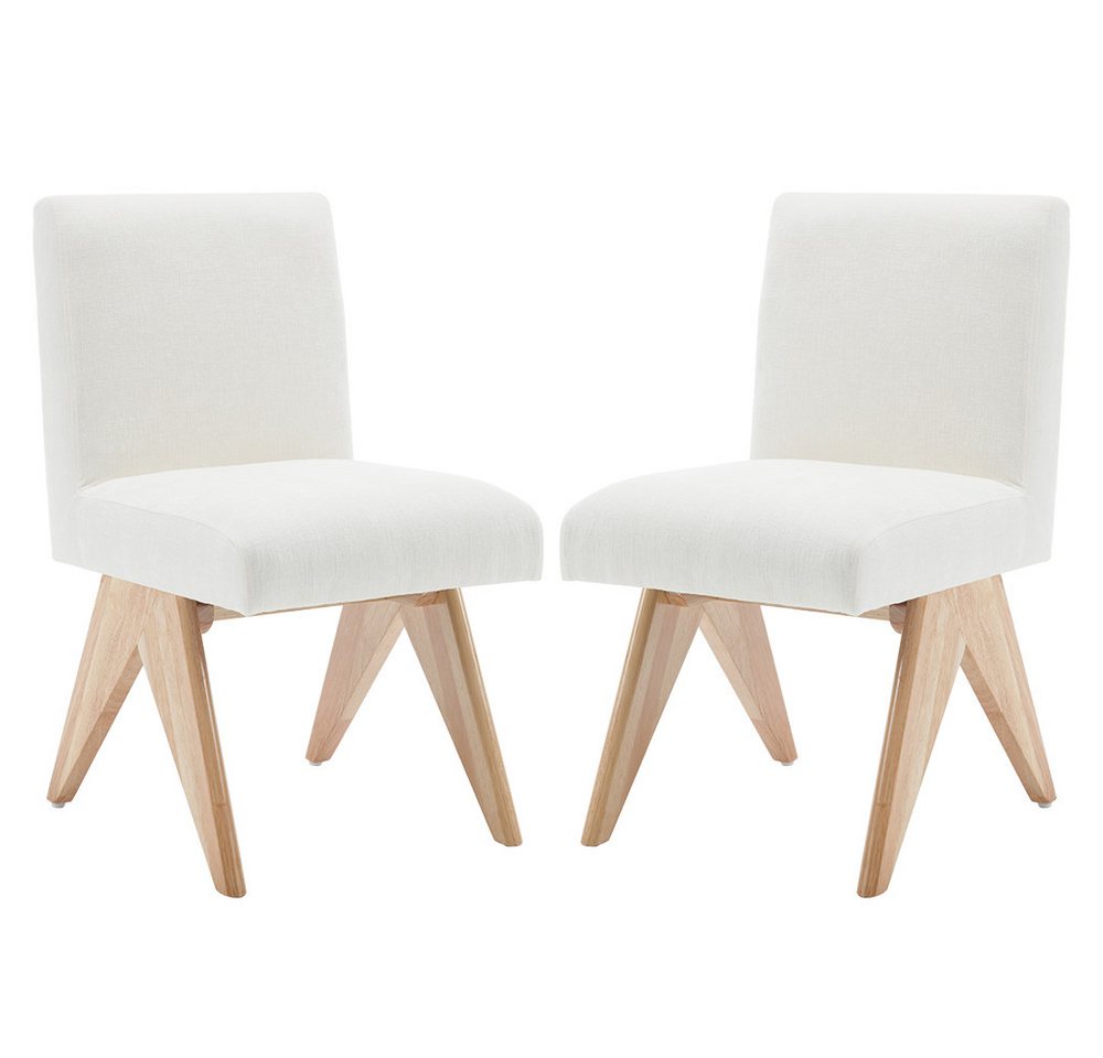 WAHSON OFFICE CHAIRS Esszimmerstuhl 2er Set Küchenstühle aus Chenille, Polsterstuhl ohne Armlehnen (2 St) von WAHSON OFFICE CHAIRS