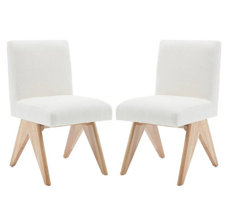 WAHSON OFFICE CHAIRS Esszimmerstuhl 2er Set Küchenstühle aus Chenille, Polsterstuhl ohne Armlehnen (2 St) von WAHSON OFFICE CHAIRS