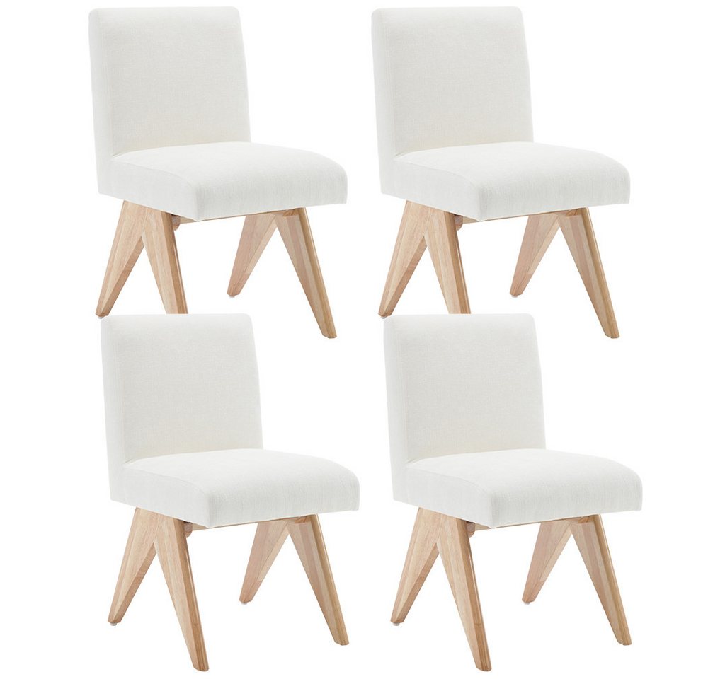 WAHSON OFFICE CHAIRS Esszimmerstuhl 2er Set Küchenstühle aus Chenille, Polsterstuhl ohne Armlehnen (4 St) von WAHSON OFFICE CHAIRS