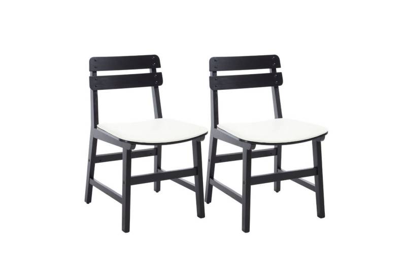 WAHSON OFFICE CHAIRS Esszimmerstuhl 2er Set Küchenstuhl Holz mit PU Lederpolster, ergonomisch für Küche von WAHSON OFFICE CHAIRS