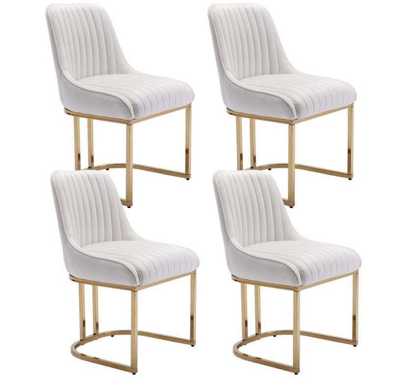 WAHSON OFFICE CHAIRS Esszimmerstuhl 2er Set Küchenstuhl mit goldene Stuhlbeine von WAHSON OFFICE CHAIRS