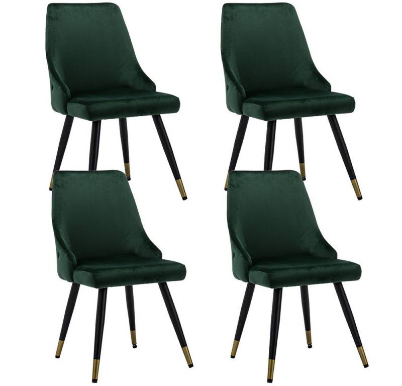 WAHSON OFFICE CHAIRS Esszimmerstuhl 2er Set Sitzfläche aus Samt Küchenstuhl von WAHSON OFFICE CHAIRS