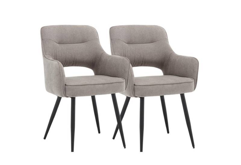WAHSON OFFICE CHAIRS Esszimmerstuhl Gepolsterte Chenille-Essstühle mit Armlehnen für Küche & Wohnzimmer von WAHSON OFFICE CHAIRS