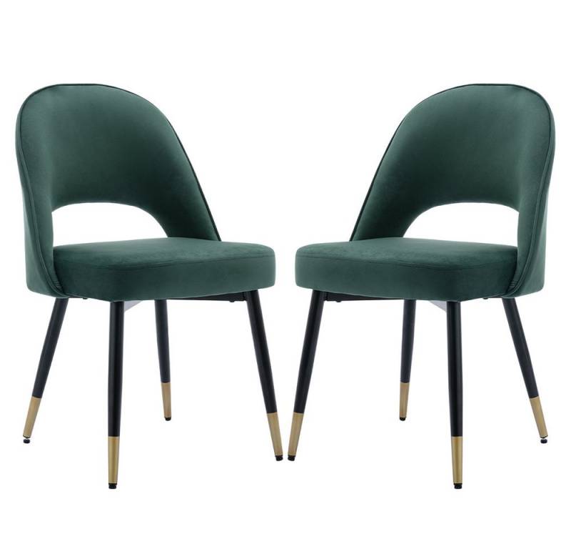 WAHSON OFFICE CHAIRS Esszimmerstuhl Samt 2er Set Seitenstühle Küchenstühle von WAHSON OFFICE CHAIRS