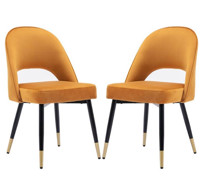 WAHSON OFFICE CHAIRS Esszimmerstuhl Samt 2er Set Seitenstühle Küchenstühle von WAHSON OFFICE CHAIRS