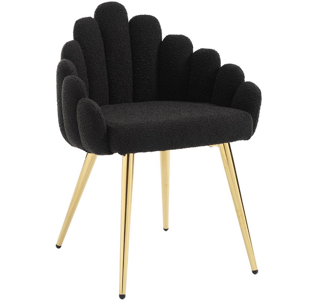 WAHSON OFFICE CHAIRS Loungesessel Kunstfell Loungesessel Polsterstuhl mit Metallbeinen Einzelsessel (1-St) von WAHSON OFFICE CHAIRS
