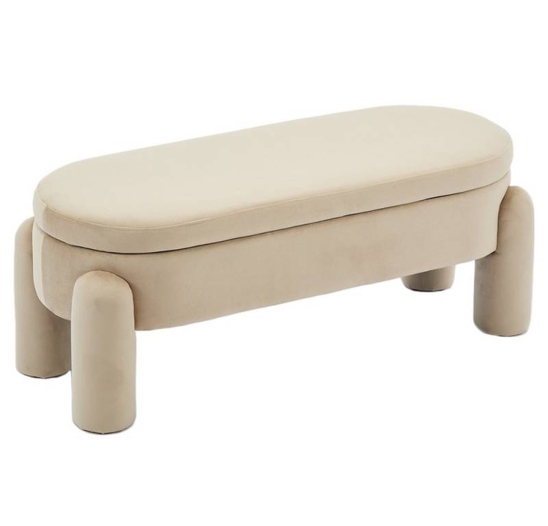 WAHSON OFFICE CHAIRS Sitzbank mit Stauraum Sitzhocker Schlafzimmer aus Samt/Teddystoff von WAHSON OFFICE CHAIRS