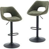 Wahson Barhocker 2er Set, Barstuhl Hochstuhl Höhenverstellbar mit Rückenlehne und Fußstütze aus PU Kunstleder, Küchenhocker Moderner Bar Stool für Wahson Barhocker 2er Set, Barstuhl Hochstuhl Höhenverstellbar mit Rückenlehne und Fußstütze aus PU Kunstleder, Küchenhocker Moderner Bar Stool für von WAHSON OFFICE CHAIRS