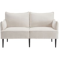 Ecksofa 2 Sitzer für Wohnzimmer aus pu Kunstleder mit Schlaffunktion 135 x 70 cm Weiß Wahson von WAHSON OFFICE CHAIRS