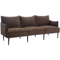 Wahson Office Chairs - Ecksofa 3 Sitzer für Wohnzimmer aus Chenille mit Schlaffunktion 135 x 70 cm Kaffee Wahson von WAHSON OFFICE CHAIRS
