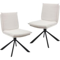 Esszimmerstühle 2er Set Chenille Küchenstühle 360° Drehbar für Esszimmer Armlose Akzentstühle Essstühle mit Metallbeinen für Wohnzimmer (Weiß-2) Esszimmerstühle 2er Set Chenille Küchenstühle 360° Drehbar für Esszimmer Armlose Akzentstühle Essstühle mit Metallbeinen für Wohnzimmer (Weiß-2) von WAHSON OFFICE CHAIRS