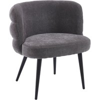 Moderner Akzentstuhl gepolsterter Freizeitsessel mit Metallbeinen, bequemer Chenille-Loungesessel für Wohnzimmer/Schlafzimmer, grau, Wahson von WAHSON OFFICE CHAIRS