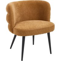 Moderner Akzentstuhl gepolsterter Freizeitsessel mit Metallbeinen, bequemer Chenille-Loungesessel für Wohnzimmer/Schlafzimmer, gelb, Wahson von WAHSON OFFICE CHAIRS