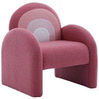 Wahson Office Chairs - Wahson Kindersessel aus Teddystoff Kinderstuhl mit Armlehne Kindersofa, Rosa von WAHSON OFFICE CHAIRS