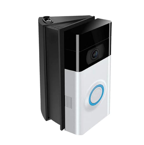 Verstellbare 30 bis 55 Grad Winkelhalterung, kompatible Video-Türklingel, 3. / 4., Ersatzwinkelverstellung, Video-Türklingel, Montageplatte, Halterung, Keil-Kit (A-Schwarz) von WAHXIYUG