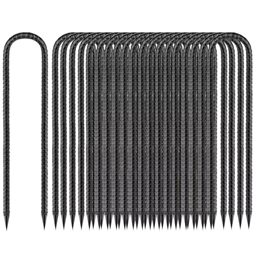 Bodenanker-Trampolin-U-Form, Zeltheringe 30cm Erdanker Bodenanker Schwarz Heringe ErdnäGel Stabil Zelt Metall Haken für Camping Die Sicherung Von Zaun Zelten Gartenarbeit Usw 16pcs Bodenanker-Trampolin-U-Form, Zeltheringe 30cm Erdanker Bodenanker Schwarz Heringe ErdnäGel Stabil Zelt Metall Haken für Camping Die Sicherung Von Zaun Zelten Gartenarbeit Usw 16pcs von WAIMDIKUL
