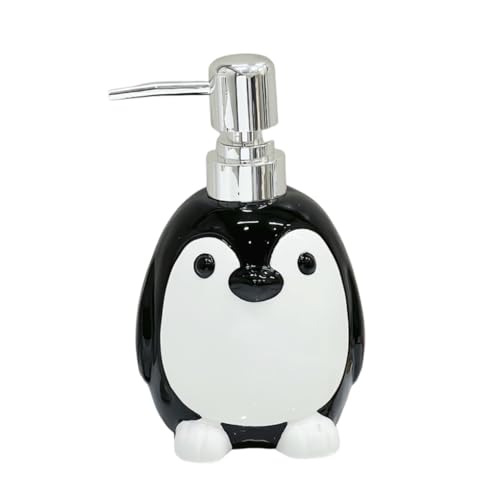 WAIT FLY Animal Keramik Seifenspender mit Edelstahl-Pumpe, nachfüllbare Lotionseifenflasche, Spülseifenspender, Handseifenspender-Pinguin WAIT FLY Animal Keramik Seifenspender mit Edelstahl-Pumpe, nachfüllbare Lotionseifenflasche, Spülseifenspender, Handseifenspender-Pinguin von WAIT FLY