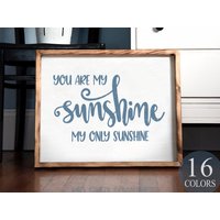 You Are My Sunshine Only Sunshine, Elternzimmer Deko, Kinderzimmer Bauernhaus Wandkunst, Mutterschaft Kunst, Mädchen Zimmer Schild von WAIdecor
