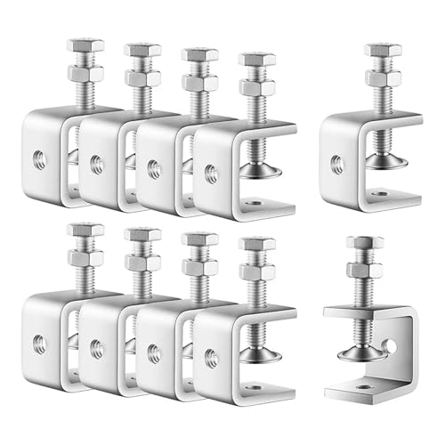 10 Stück C-Klemmen, Mini-Klemmen, robuste U-Klemmen aus Metall mit stabiler, weiter Backenöffnung for die Montage von Metallarbeiten und Holzarbeiten für Schweißen 10 Stück C-Klemmen, Mini-Klemmen, robuste U-Klemmen aus Metall mit stabiler, weiter Backenöffnung for die Montage von Metallarbeiten und Holzarbeiten für Schweißen von WAJJWI