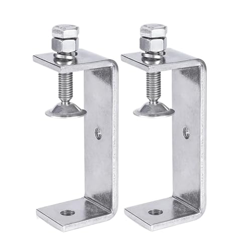 6 Stück Klemmen, Hochleistungsklemmen, Metall-C-Klemmen, C-Klemmen for die Holzbearbeitung mit breiter Backenöffnung (130 mm) für Schweißen von WAJJWI