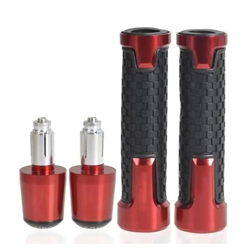 7/8'' 22 Mm CNC-Motorrad-Handgriffe, Lenkergriff-Endstopfen Für CBR650R CBR650 R CBR 650 R 2018 2019 2020 2021(Red) von WAJUHJK
