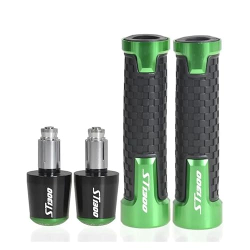 7/8'' 22 Mm CNC-Motorrad-Handgriffe, Lenkergriff-Endstopfen Für ST1300 2003-2012(Green) von WAJUHJK