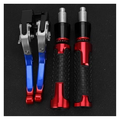 CBR650 F FÜR CBR650F CBR 650F 650 F 2014-2022 2023 2021 2020 2019 Aluminium Verstellbare Bremskupplungshebel Lenkergriffe(Silver BlueRed) von WAJUHJK