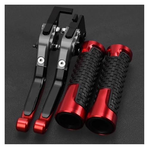 Einstellbarer Bremskupplungshebel Für Motorräder Für CBR1000RRR CBR 1000RRR CBR 1000 RRR RR-R 2020 2021 2022 2023 2024(Gray Black Red) von WAJUHJK