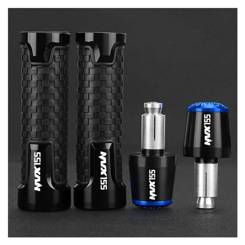 FÜR AEROX155 NVX155 AEROX NVX 155 2017 2018 2019 2020 2021 2022 2024 7/8" 22MM Lenkergriffe Lenkerkappen Endstopfen(Black Blue) von WAJUHJK