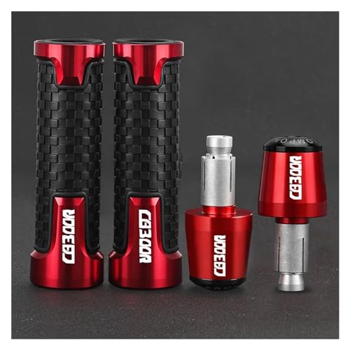 FÜR CB300R CB300 R 2017 2018 2019 2020 2021 2022 Motorrad 22 Mm 7/8 Zoll CNC-Lenkergriffe Gummigriff CB 300 R 2023(Red Red) von WAJUHJK