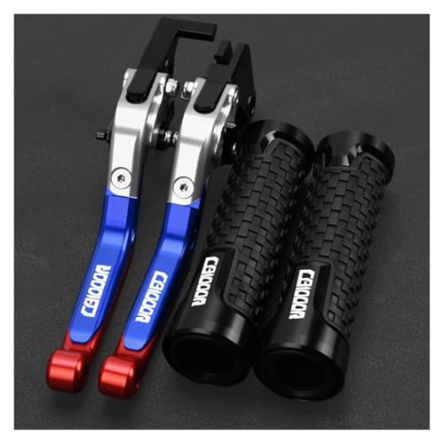 Für CB1000R CB 1000R CB1000 R 2018-2024 Motorradzubehör Bremskupplungshebel & Lenkergriff Lenkergriff(Silver Blue Black) von WAJUHJK