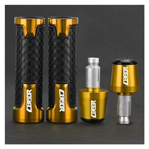 Für CB190r CB 190R CB190X 2015 2016~2018 2019 2020 2021 2022 7/8" 22 Mm Lenkergriffe Lenkerkappen Endstopfen(Gold Gold) von WAJUHJK