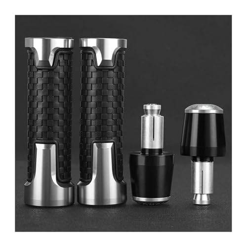 Für CBR 600 RR CBR 600RR CBR600rr 2003 2004 2005 2006 2007 Motorrad 7/8" 22mm Lenkergriffe Lenkerkappen Endstopfen(Silver) von WAJUHJK