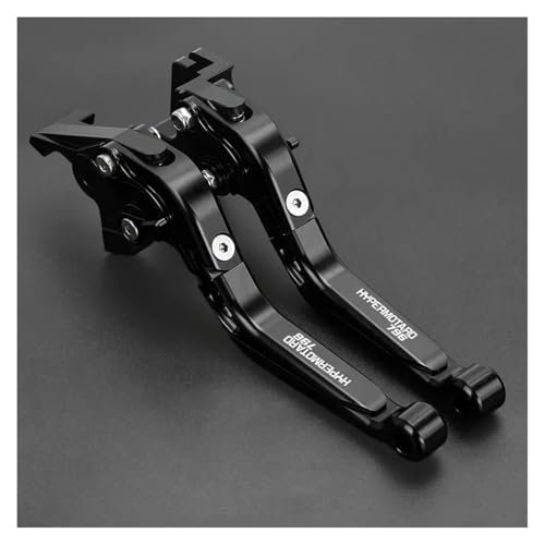 Für DUCATI HYPERMOTARD796 HYPERMOTARD 796 2010 2011 2012 Motorradbremsgriff, Einstellbarer Bremskupplungshebel, Lenkergriff(Black) von WAJUHJK