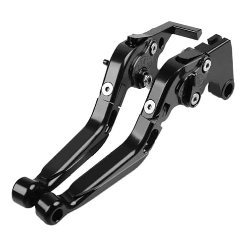 Für Ninja 650 ER6N 2017-2024 2023 Kupplungshebel Bremshebelsatz Verstellbarer Klappgriff Hebel Zubehör(Black) von WAJUHJK