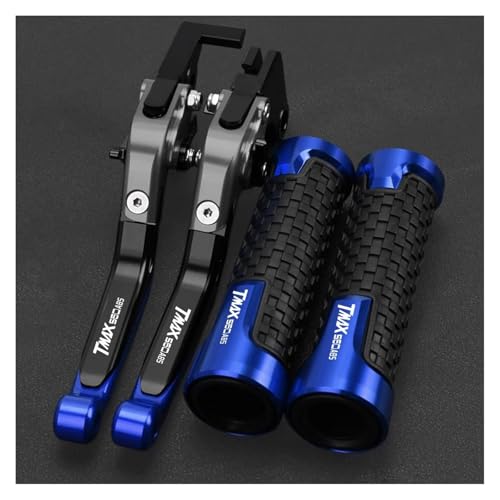 Für TMAX560 ABS 2019 2020 2021 2022 2023 2024 TMAX T MAX 560 TECH MAX ABS Motorradbremskupplungshebel Lenkergriffe(GrayBlackBlue) von WAJUHJK